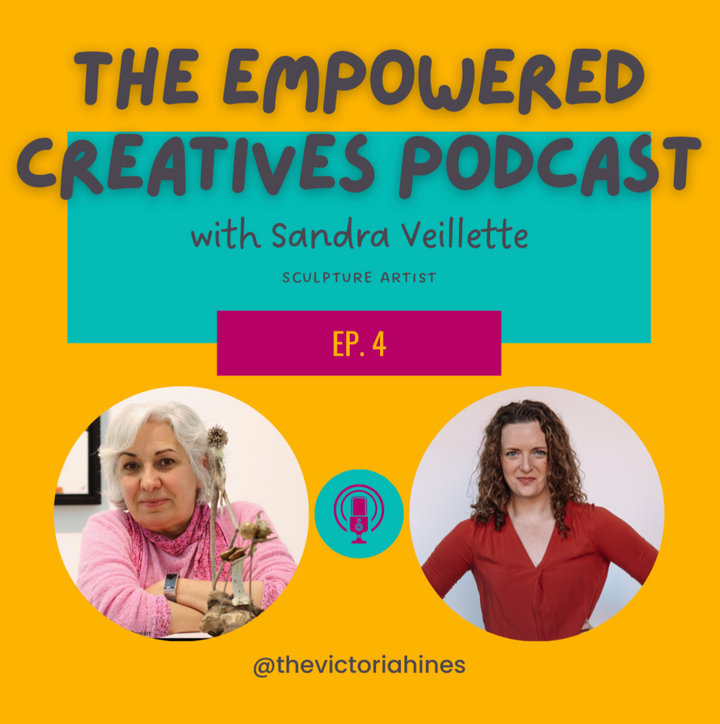 Artterra Artist Sandra Veillette interviewed on the Empowered Creative Podcast By Victoria Hines
