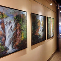 The stream - art by artist from Canada Christine Viens - artterra online art gallery - Buy art of Canada Online - Free Shipping