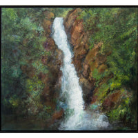 The steep fall - art by artist from Canada Christine Viens - artterra online art gallery - Buy art of Canada Online - Free Shipping