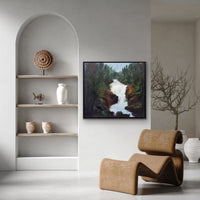 The stream - art by artist from Canada Christine Viens - artterra online art gallery - Buy art of Canada Online - Free Shipping