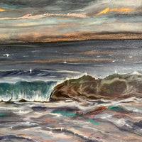 Wild Skies Upon the Waves - art by artist from Canada Grace Lane-Smith - artterra online art gallery - Buy art of Canada Online - Free Shipping