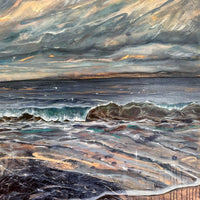 Wild Skies Upon the Waves - art by artist from Canada Grace Lane-Smith - artterra online art gallery - Buy art of Canada Online - Free Shipping