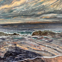 Wild Skies Upon the Waves - art by artist from Canada Grace Lane-Smith - artterra online art gallery - Buy art of Canada Online - Free Shipping