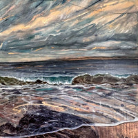Wild Skies Upon the Waves - art by artist from Canada Grace Lane-Smith - artterra online art gallery - Buy art of Canada Online - Free Shipping