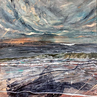 Wild Skies Upon the Waves - art by artist from Canada Grace Lane-Smith - artterra online art gallery - Buy art of Canada Online - Free Shipping