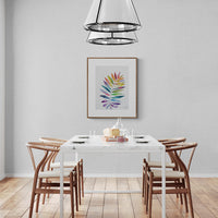 Rainbowland Parlour Palm - art by artist from Canada Xiao Wen Xu - artterra online art gallery - Buy art of Canada Online - Free Shipping