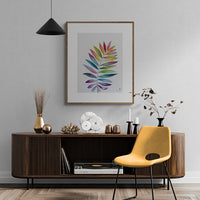 Rainbowland Parlour Palm - art by artist from Canada Xiao Wen Xu - artterra online art gallery - Buy art of Canada Online - Free Shipping