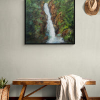 The steep fall - art by artist from Canada Christine Viens - artterra online art gallery - Buy art of Canada Online - Free Shipping