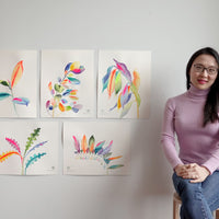Rainbowland  Bruguiera II - art by artist from Canada Xiao Wen Xu - artterra online art gallery - Buy art of Canada Online - Free Shipping