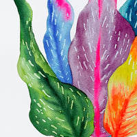 Rainbowland Calla Lily Leaves II - art by artist from Canada Xiao Wen Xu - artterra online art gallery - Buy art of Canada Online - Free Shipping