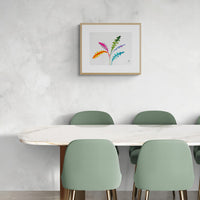 Rainbowland Fishbone Cactus - art by artist from Canada Xiao Wen Xu - artterra online art gallery - Buy art of Canada Online - Free Shipping