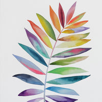 Rainbowland Parlour Palm - art by artist from Canada Xiao Wen Xu - artterra online art gallery - Buy art of Canada Online - Free Shipping