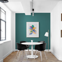 Rainbowland Plantain Lily Leaves - art by artist from Canada Xiao Wen Xu - artterra online art gallery - Buy art of Canada Online - Free Shipping