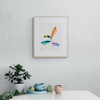 Rainbowland Rubber Burgundy II - art by artist from Canada Xiao Wen Xu - artterra online art gallery - Buy art of Canada Online - Free Shipping