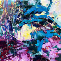 Beautiful Blue - art by artist from Canada Tina Ding - artterra online art gallery - Buy art of Canada Online - We ship to USA and Canada