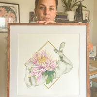 Blooming Bodies 06 - art by artist from Canada Kendra Schellenberg - artterra online art gallery - Buy art of Canada Online - We ship to USA and Canada