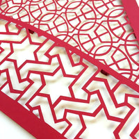 Pattern Mixing Series (red triangle) - art by artist from Canada Rachael Ashe - artterra online art gallery - Buy art of Canada Online - We ship to USA and Canada