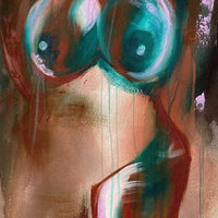 Green-eyed - art by artist from Canada Aly Mcdonald - artterra online art gallery - Buy art of Canada Online - We ship to USA and Canada