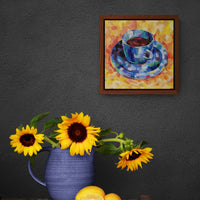 Tazzina blu - art by artist from Canada Maria Gavrilova - artterra online art gallery - Buy art of Canada Online - We ship to USA and Canada