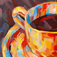 Tazzina gialla - art by artist from Canada Maria Gavrilova - artterra online art gallery - Buy art of Canada Online - We ship to USA and Canada