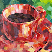 Tazzina rossa - art by artist from Canada Maria Gavrilova - artterra online art gallery - Buy art of Canada Online - We ship to USA and Canada