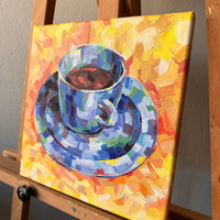 Tazzina blu - art by artist from Canada Maria Gavrilova - artterra online art gallery - Buy art of Canada Online - We ship to USA and Canada