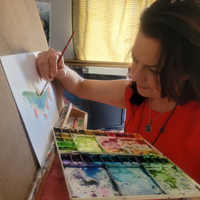 Brook Trout - art by artist from Canada Pamela Paulenko - artterra online art gallery - Buy art of Canada Online - We ship to USA and Canada