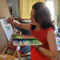 Brook Trout - art by artist from Canada Pamela Paulenko - artterra online art gallery - Buy art of Canada Online - We ship to USA and Canada