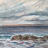 Wild Skies Upon the Waves - art by artist from Canada Grace Lane-Smith - artterra online art gallery - Buy art of Canada Online - We ship to USA and Canada