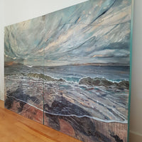 Wild Skies Upon the Waves - art by artist from Canada Grace Lane-Smith - artterra online art gallery - Buy art of Canada Online - We ship to USA and Canada