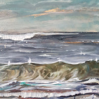 Wild Skies Upon the Waves - art by artist from Canada Grace Lane-Smith - artterra online art gallery - Buy art of Canada Online - We ship to USA and Canada