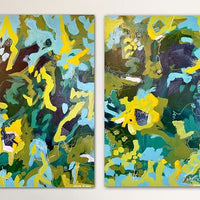 Summer Garden - art by artist from Canada Krista Powers - artterra online art gallery - Buy art of Canada Online - We ship to USA and Canada