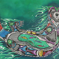 Playful Pose - art by artist from Canada Jessica Somers - artterra online art gallery - Buy art of Canada Online - We ship to USA and Canada