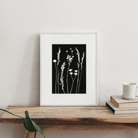 Original Photogram / Wildflowers 01 - art by artist from Canada Florigin - artterra online art gallery - Buy art of Canada Online - We ship to USA and Canada