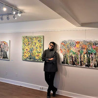 A Forest Poem 2 - art by artist from Canada Manuela Moldovan - artterra online art gallery - Buy art of Canada Online - We ship to USA and Canada