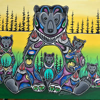 Bear Medicine - art by artist from Canada Jessica Somers - artterra online art gallery - Buy art of Canada Online - We ship to USA and Canada