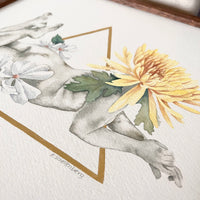 Blooming Bodies 01 - art by artist from Canada Kendra Schellenberg - artterra online art gallery - Buy art of Canada Online - We ship to USA and Canada