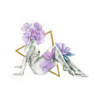 Blooming Bodies 07 - art by artist from Canada Kendra Schellenberg - artterra online art gallery - Buy art of Canada Online - We ship to USA and Canada