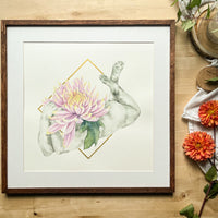 Blooming Bodies 06 - art by artist from Canada Kendra Schellenberg - artterra online art gallery - Buy art of Canada Online - We ship to USA and Canada