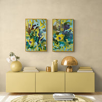 Summer Garden - art by artist from Canada Krista Powers - artterra online art gallery - Buy art of Canada Online - We ship to USA and Canada