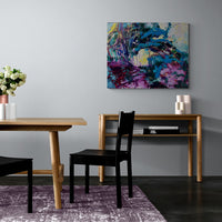 Beautiful Blue - art by artist from Canada Tina Ding - artterra online art gallery - Buy art of Canada Online - We ship to USA and Canada