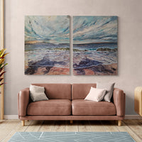 Wild Skies Upon the Waves - art by artist from Canada Grace Lane-Smith - artterra online art gallery - Buy art of Canada Online - We ship to USA and Canada