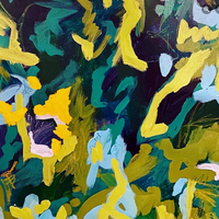 Summer Garden - art by artist from Canada Krista Powers - artterra online art gallery - Buy art of Canada Online - We ship to USA and Canada