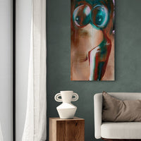 Green-eyed - art by artist from Canada Aly Mcdonald - artterra online art gallery - Buy art of Canada Online - We ship to USA and Canada