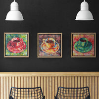 Tazzina verde - art by artist from Canada Maria Gavrilova - artterra online art gallery - Buy art of Canada Online - We ship to USA and Canada