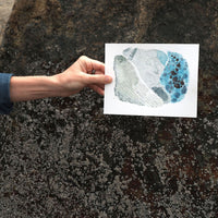 Sea & Stones #1 - art by artist from Canada Marissa Creative Arts - artterra online art gallery - Buy art of Canada Online - We ship to USA and Canada