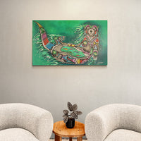 Playful Pose - art by artist from Canada Jessica Somers - artterra online art gallery - Buy art of Canada Online - We ship to USA and Canada