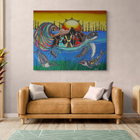 Power of Sisterhood - art by artist from Canada Jessica Somers - artterra online art gallery - Buy art of Canada Online - We ship to USA and Canada