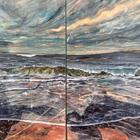 Wild Skies Upon the Waves - art by artist from Canada Grace Lane-Smith - artterra online art gallery - Buy art of Canada Online - Free Shipping
