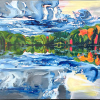 Mirror - art by artist from Canada Tina Ding - artterra online art gallery - Buy art of Canada Online - We ship to USA and Canada
